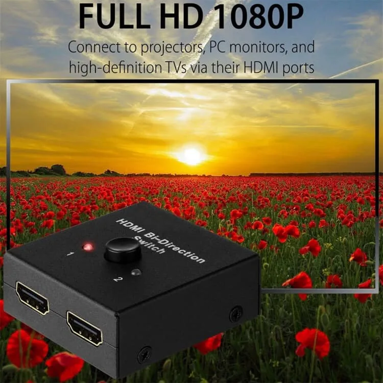 nk q3 2 x 1 / 1 x 2 hdmi bi direction switch splitter