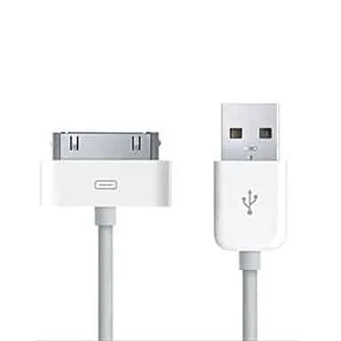 30 pin to usb data / charging cable for ipad 3/ ipad 2/ iphone 4 & 4s, iphone 3gs/3g, ipod touch, length: 1m (white)