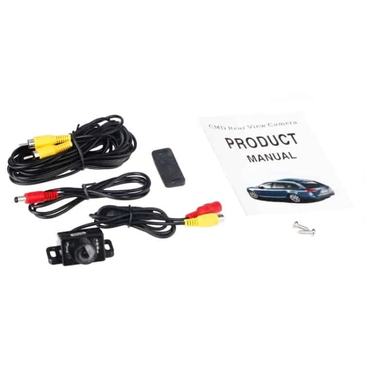 night vision waterproof auto car rear view camera for security backup parking e350 with 8 led