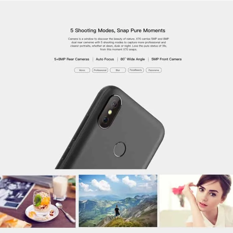 doogee x70 2gb 16gb (blue)