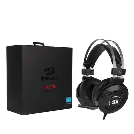 redragon h991 triton wired active noise canceling gaming headset