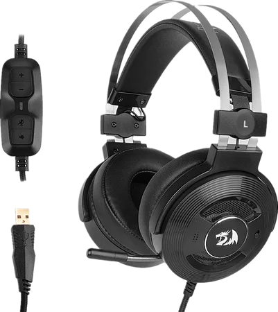 redragon h991 triton wired active noise canceling gaming headset
