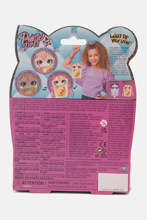 spin master purse pets bag: interactive cat carrier, multicolored, ages 5+