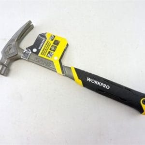 workpro 20 oz one piece forged claw hammer with anti shock handle