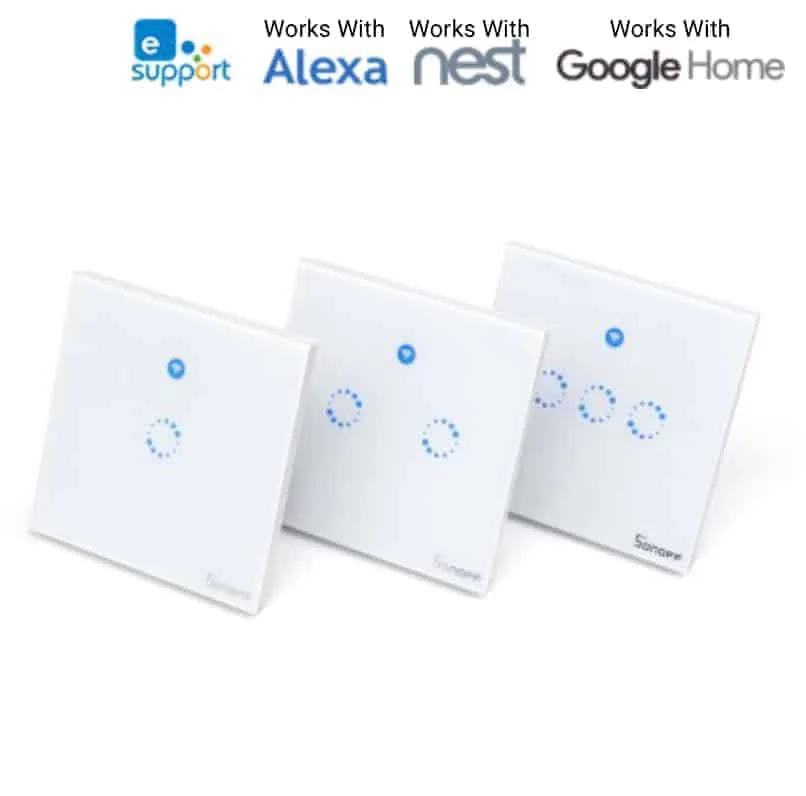 sonoff t1 uk 1 gang wifi & rf 86 type smart wall touch light switch Sonoff T1 UK 1 Gang WiFi & RF 86 Type Smart Wall Touch Light Switch