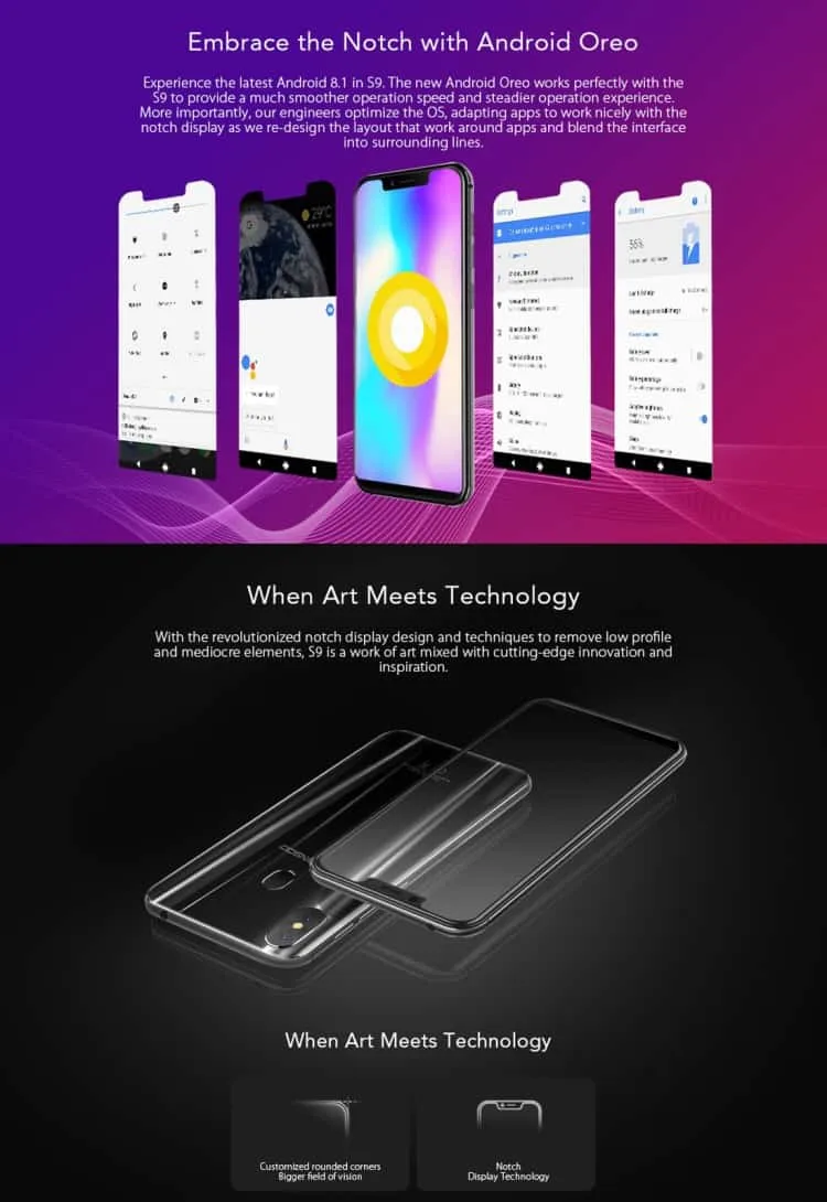 leagoo s9, 4gb+32gb (blue)