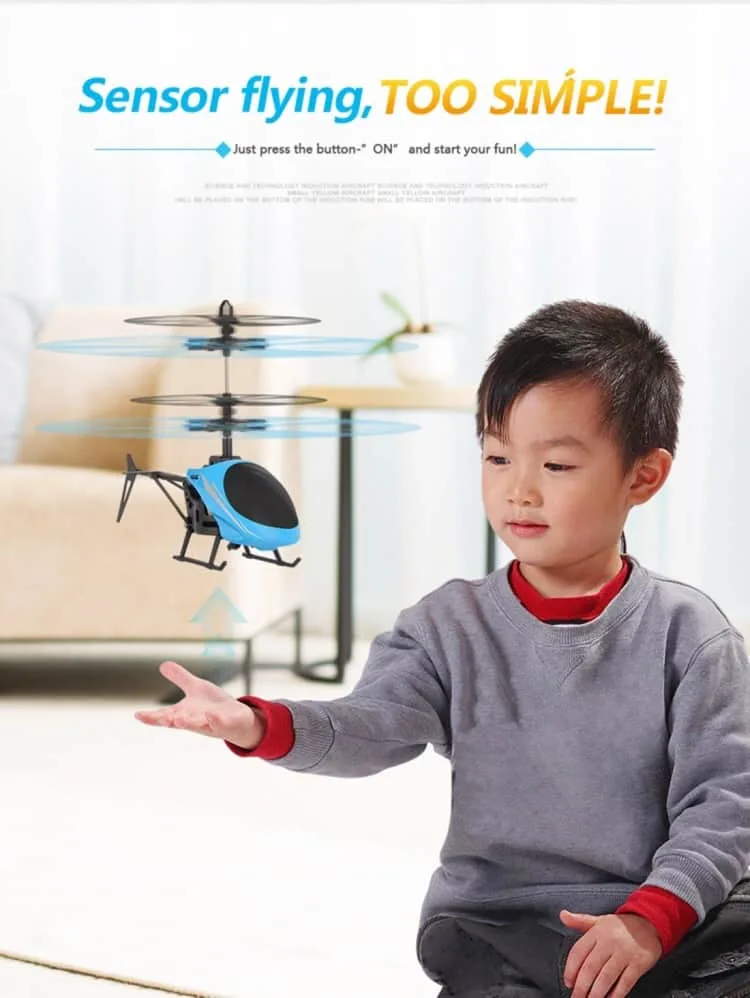 infrared sensor mini helicopter with led light utoghter 69202 2ch (red)