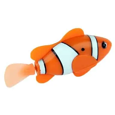 robot fish / electric pet fish toy, size: 7.5cm x 1.8cm x 3.5cm(orange)