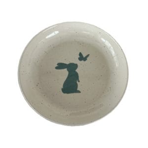 bunny ceramic salad plate