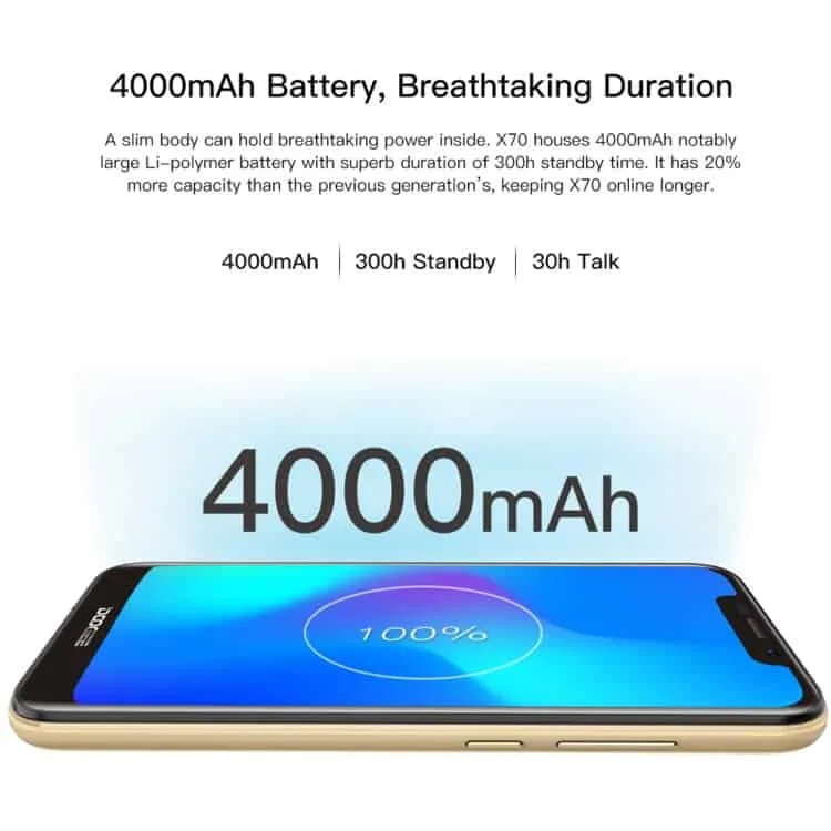 doogee x70 2gb 16gb (blue)