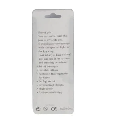 magic trick invisible ink uv light pen (silver)