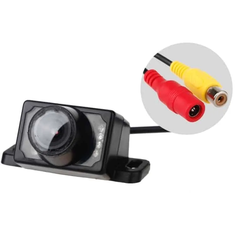 night vision waterproof auto car rear view camera for security backup parking e350 with 8 led