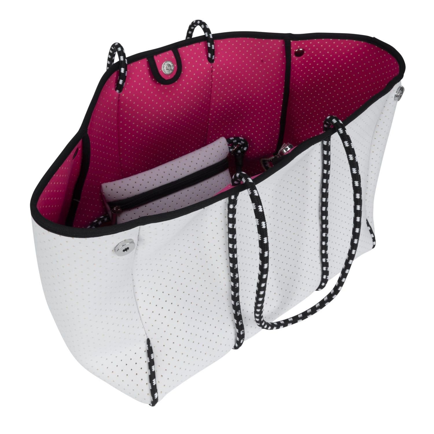 time and tru addison 2 in 1 tote white