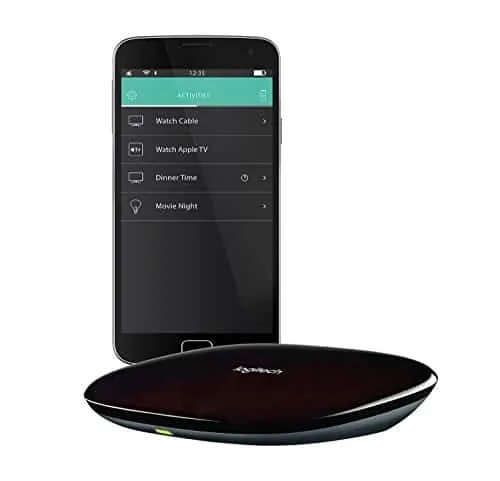 logitech harmony hub for control of 8 home entertainment devices works with alexa