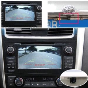 night vision waterproof auto car rear view camera for security backup parking e350 with 8 led