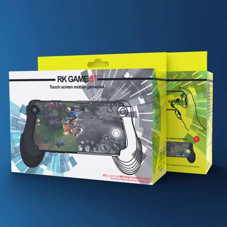 touch screen gamepad mobile game controller android & ios phone (black)
