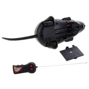 electronic fun mini mice prank toy with remote control (grey)