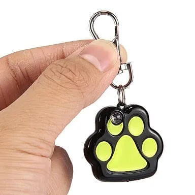 colorful led dog paw style pet safety flash pendant
