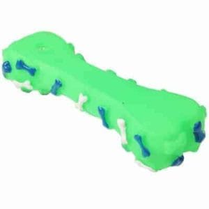 plastic bone shape pet toys with whistle for dogs