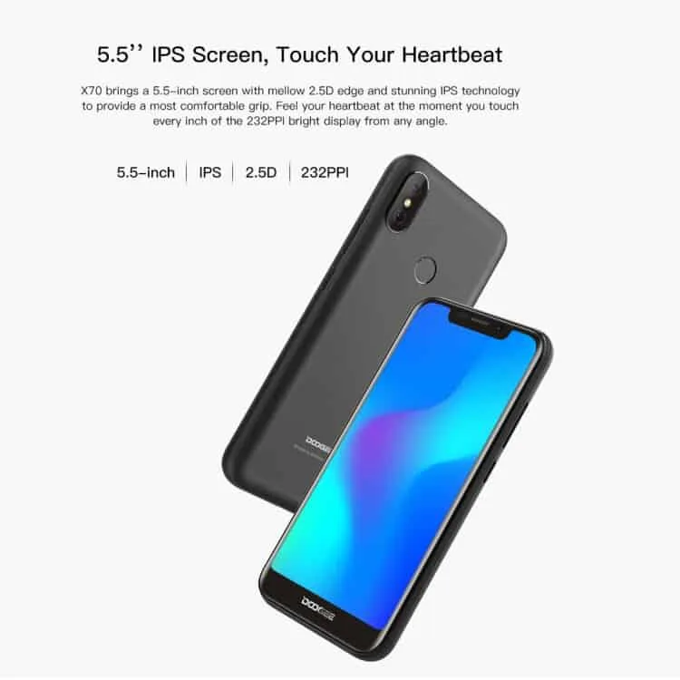 doogee x70 2gb 16gb (blue)