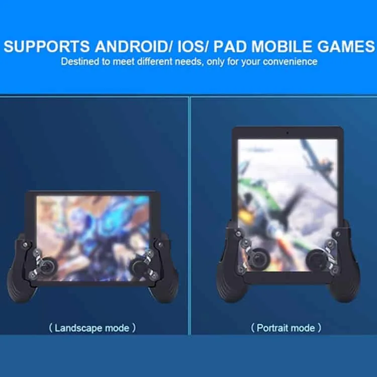 touch screen gamepad mobile game controller android & ios phone (black)