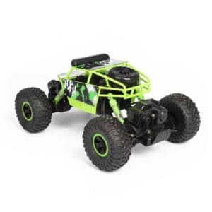 x power s 001 1:18 mini 2.4g 4wd rc crawler off road car, 130 strong magnetic carbon brush motor (green)