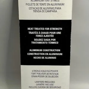 coleman accessories tent stakes 9 inch red solid aluminum metal new