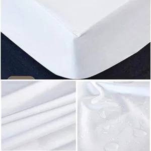 george zippered crib mattress protector protège matelas à fermeture éclair pour lit de bébé 27 x 52 x 6 in./po (69 x 132 x 15 cm)
