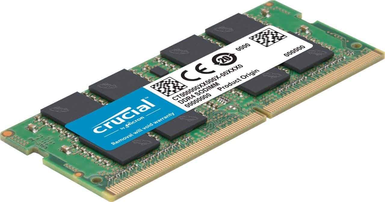 crucial 16gb single ddr4 2666 sodimm 260 pin memory