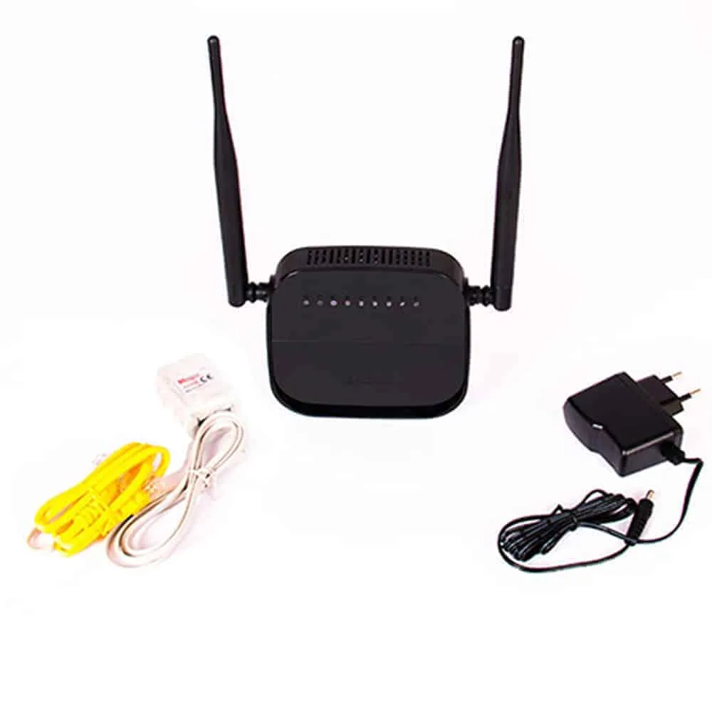 d link wireless n 300 adsl2+ 4 port router dsl 124
