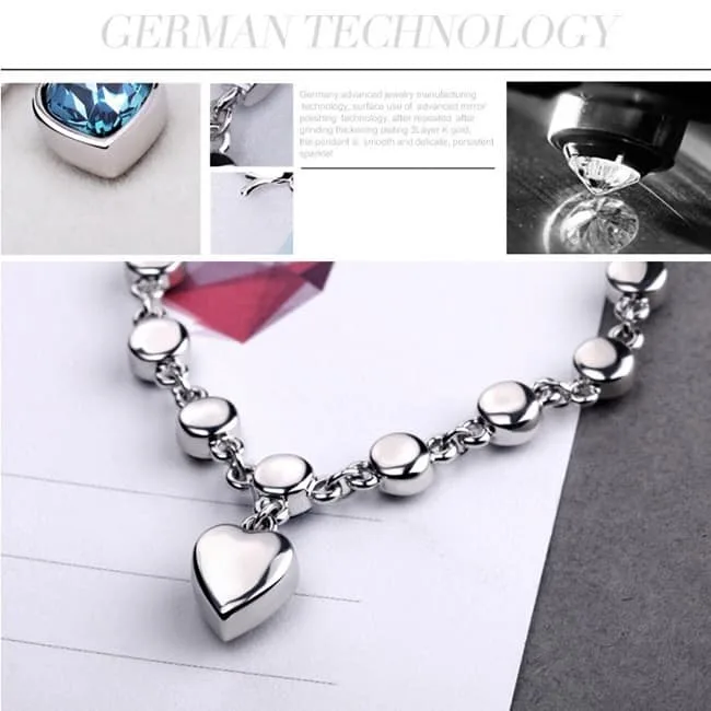 fashion 12 constellation crystal bracelets gold plated anti allergy bracelet jewelry (baby blue)