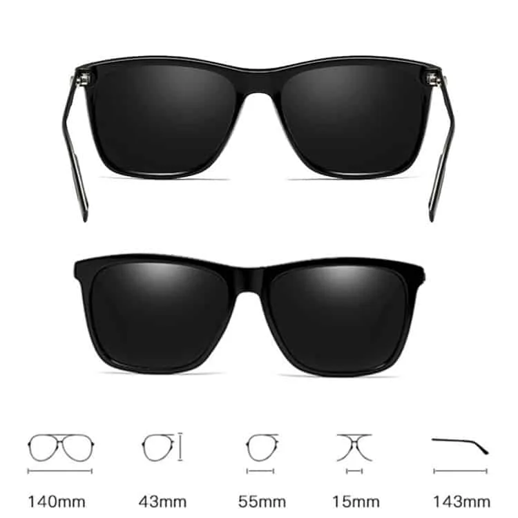men retro fashion aluminum magnesium frame uv400 polarized sunglasses (grey+ silver)