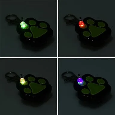 colorful led dog paw style pet safety flash pendant