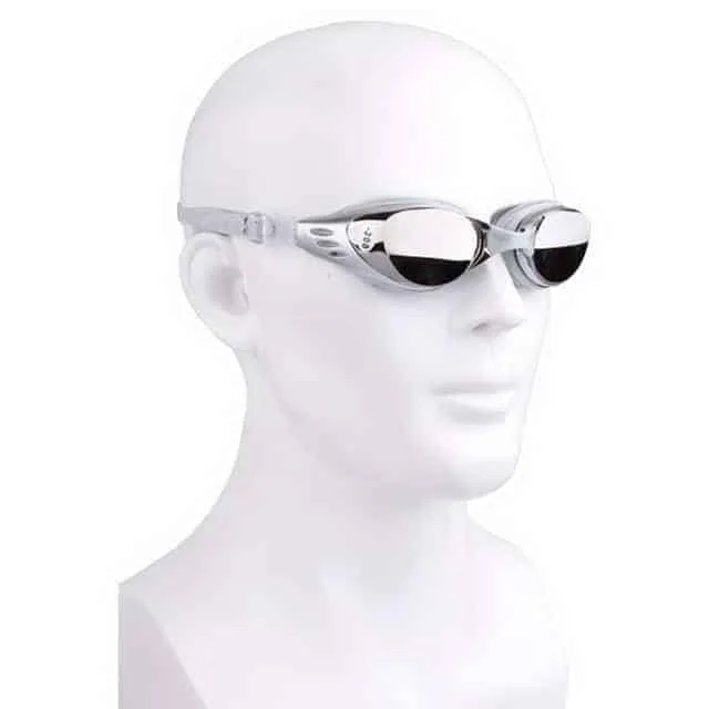 silicone swimming goggles electroplating anti fog for adults, suitable for 600 degree myopia (black)