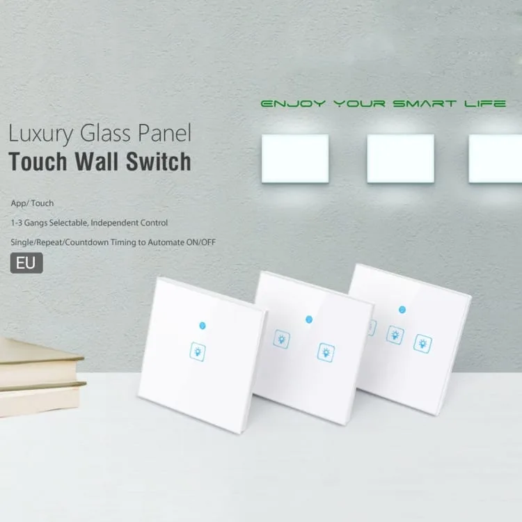 ws eu 03 ewelink app touch control 2a 3 gangs 3 ways tempered glass panel smart wall switch ac 90v 250v eu plug