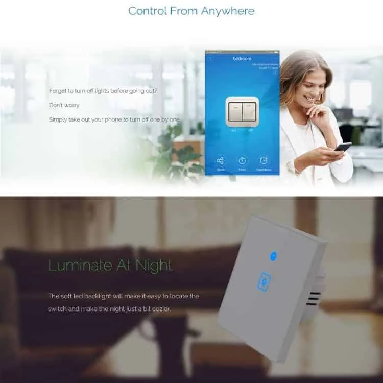 ws eu 03 ewelink app touch control 2a 3 gangs 3 ways tempered glass panel smart wall switch ac 90v 250v eu plug