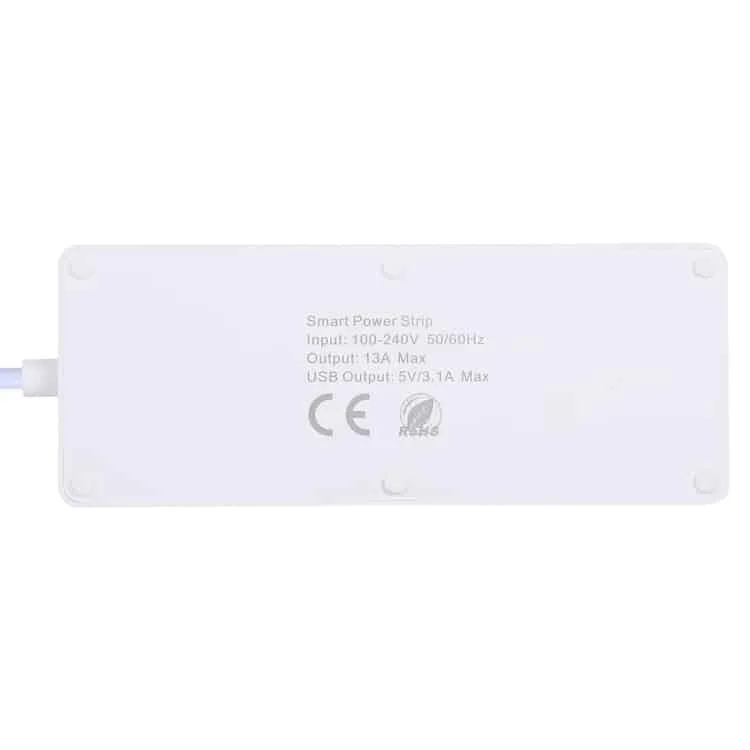 4 usb ports and 4 x uk plug jack 13a max output wifi remote control smart power socket
