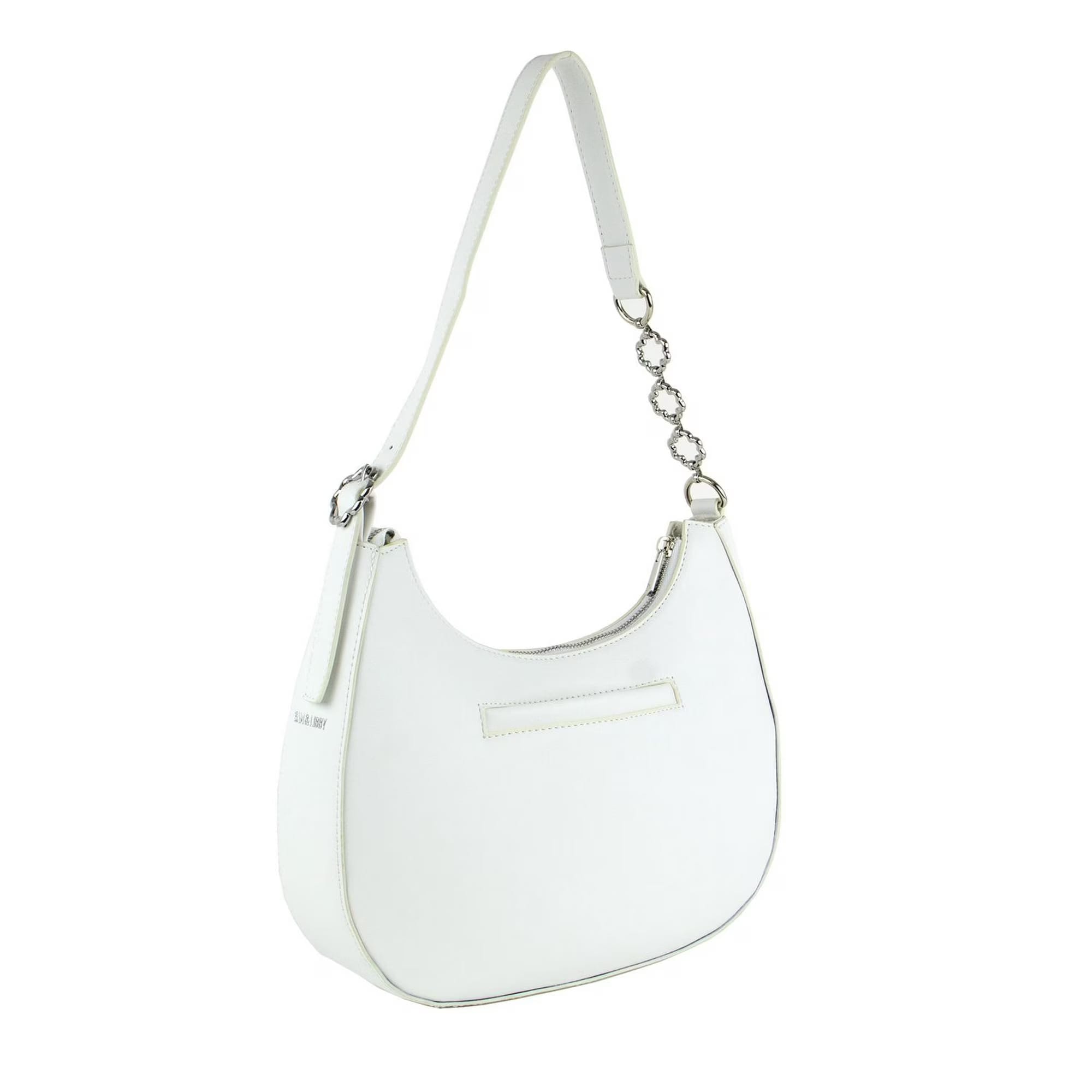 sam & libby elena medalion logo moon shape shoulder bag