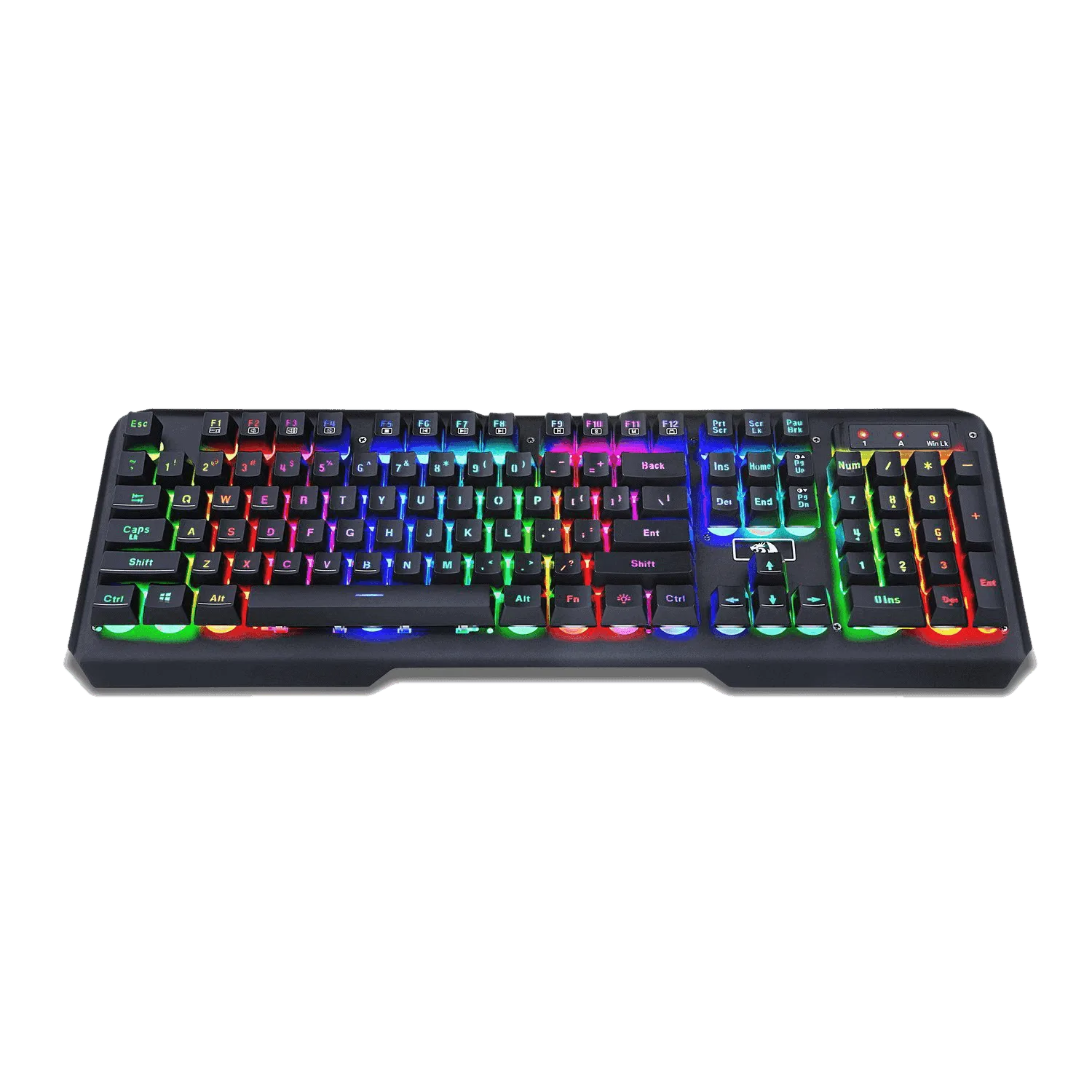 redragon k506 centaur 7 color rainbow backlit full size gaming keyboard with numeric keypad
