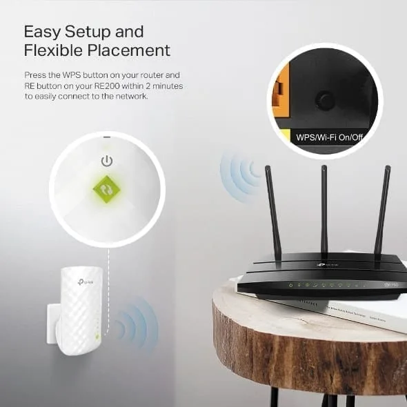 tp link ac750 wi fi range extender re200