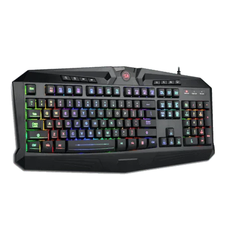 redragon s101 1 gaming keyboard mouse combo, rgb led backlit 104 keys usb wired ergonomic wrist rest keyboard, programmable 6 button mouse for windows pc gamer (keyboard mouse set)