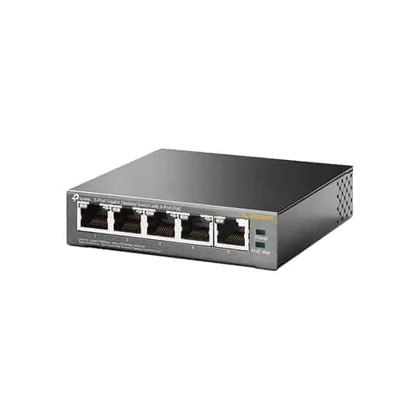 tp link 5 port gigabit desktop poe switch with 4 port tl sg1005p