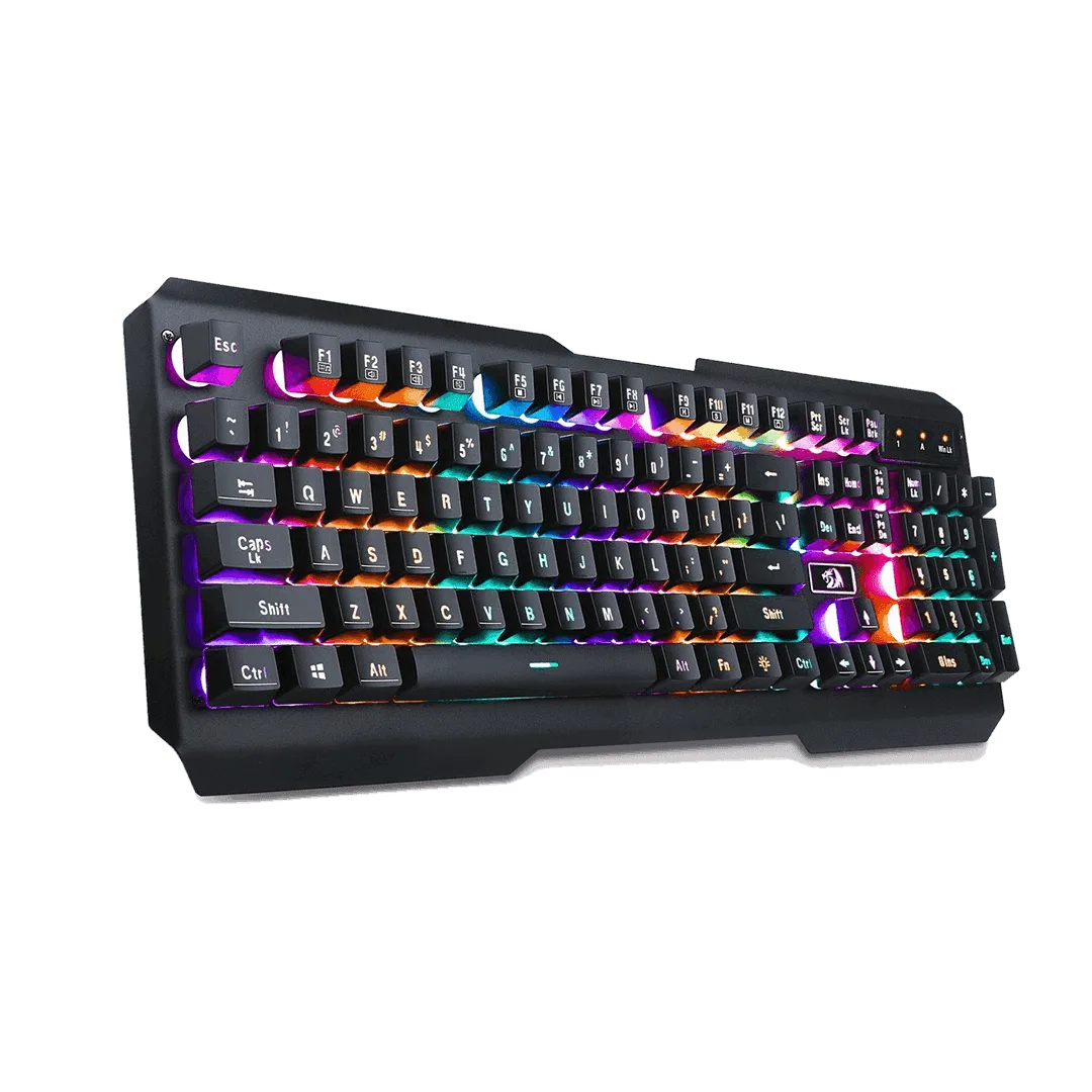 redragon k506 centaur 7 color rainbow backlit full size gaming keyboard with numeric keypad