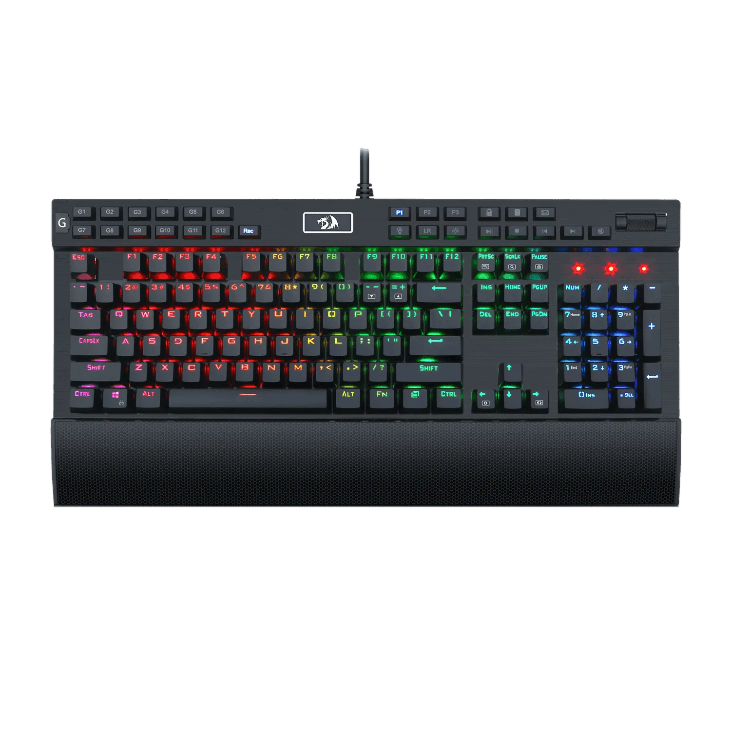 redragon k550 rgb yama 131 key rgb led illuminated backlit mechanical keyboard
