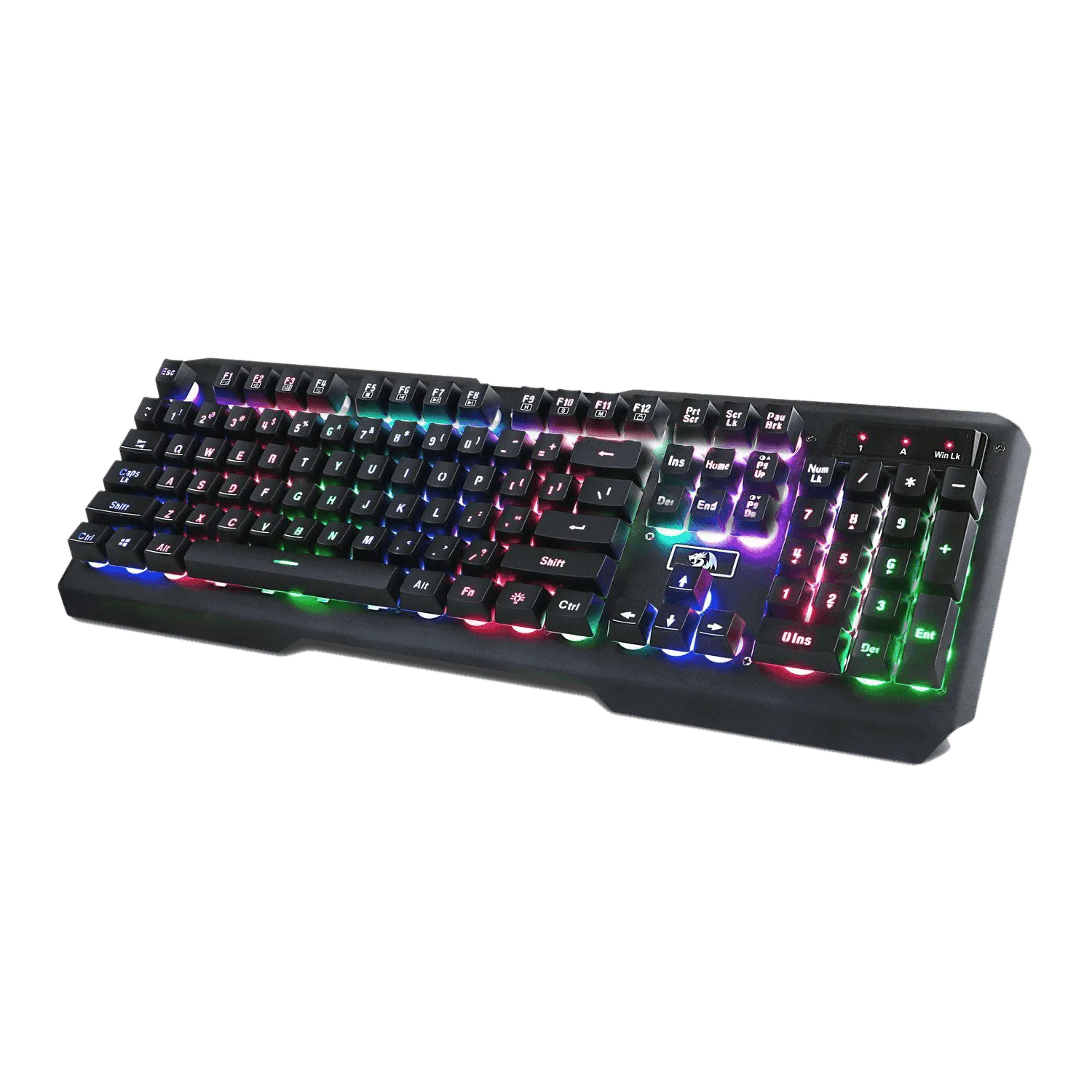 redragon k506 centaur 7 color rainbow backlit full size gaming keyboard with numeric keypad