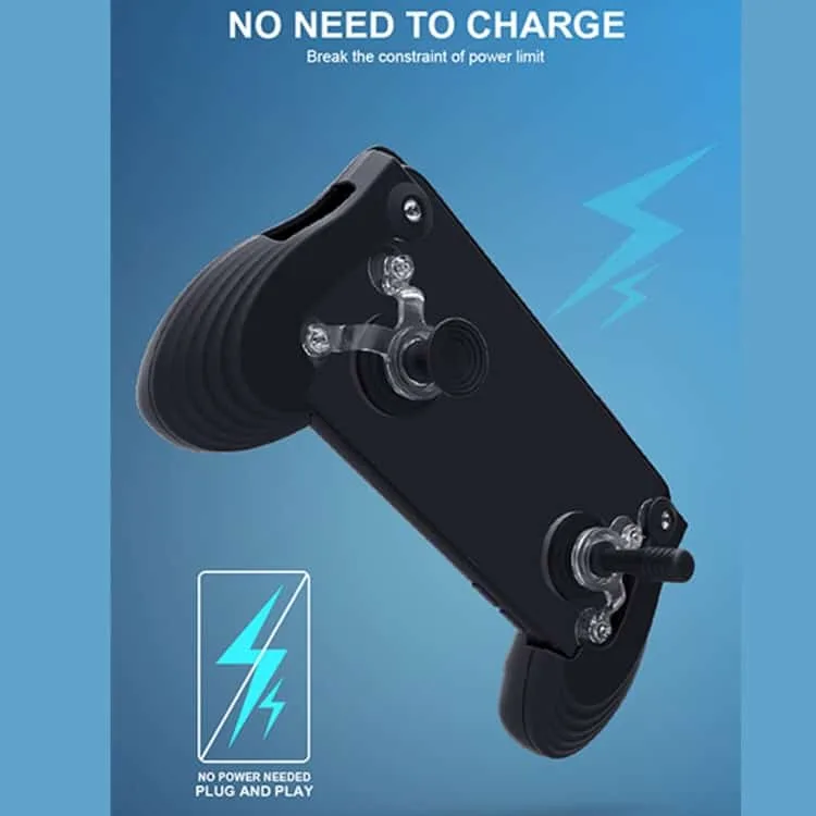 touch screen gamepad mobile game controller android & ios phone (black)