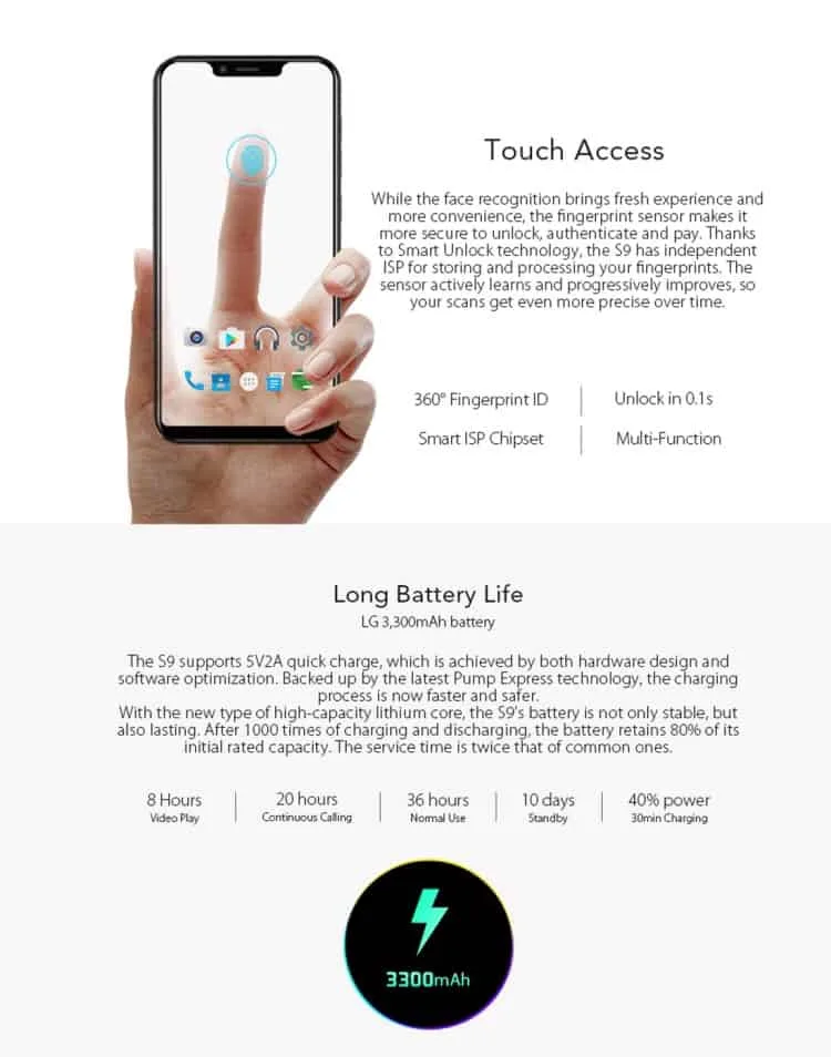 leagoo s9, 4gb+32gb (blue)