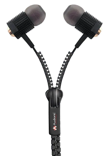 audionic zipper earbuds ze 15 headphone