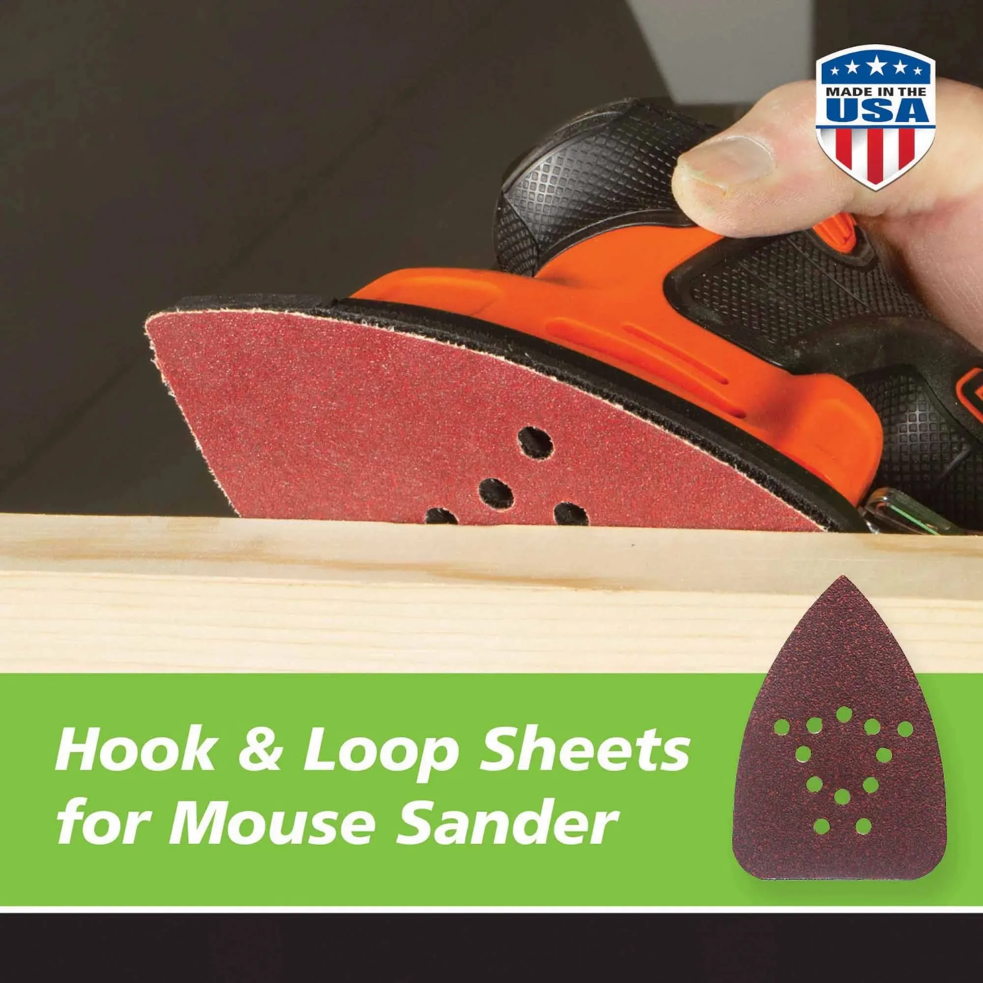gator detail sanding sheets 120 grit for mouse sander pack of 5