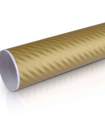 Gold Carbon Fiber Texture Vinyl Wrap Sticker Decal Film Sheet - 12"X60"